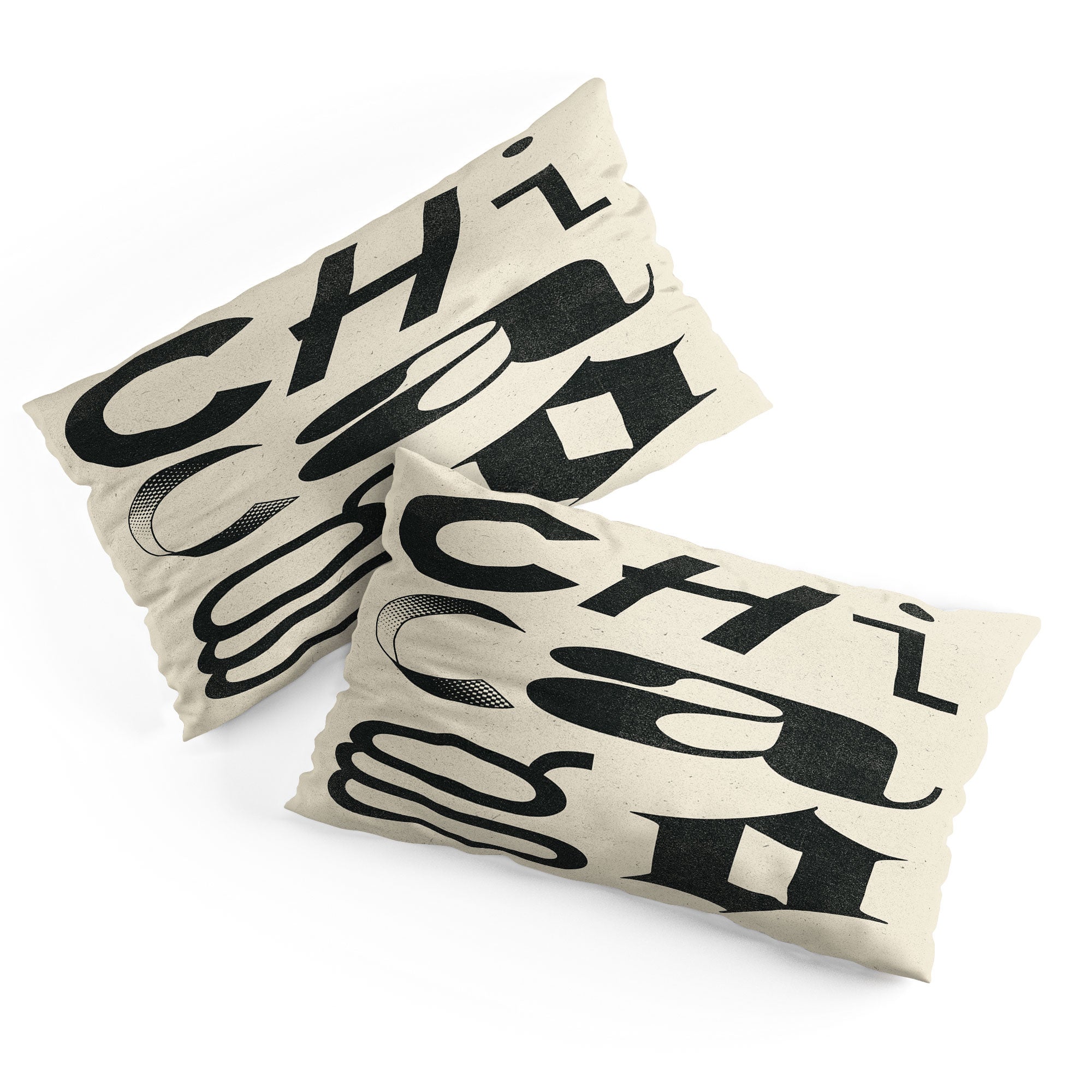 Society6 Design Studio Chicago Found Text Pillow Shams