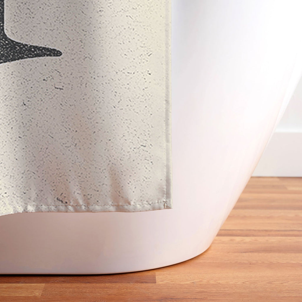 Society6 Design Studio Chicago Found Text Shower Curtain