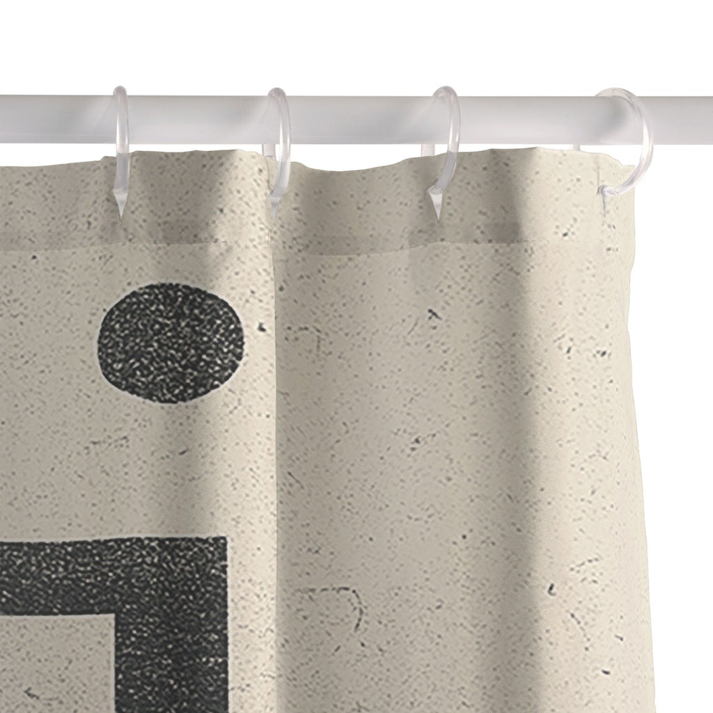 Society6 Design Studio Chicago Found Text Shower Curtain
