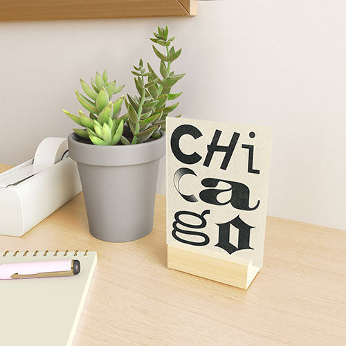 Society6 Design Studio Chicago Found Text Mini Art Print