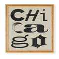 Society6 Design Studio Chicago Found Text Framed Wall Art