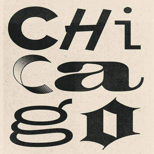 Society6 Design Studio Chicago Found Text Shower Curtain
