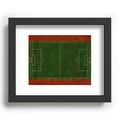 Society6 Design Studio Soccer Field Aerial Painting Recessed Framing Rectangle