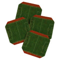 Society6 Design Studio Soccer Field Aerial Painting Coaster Set