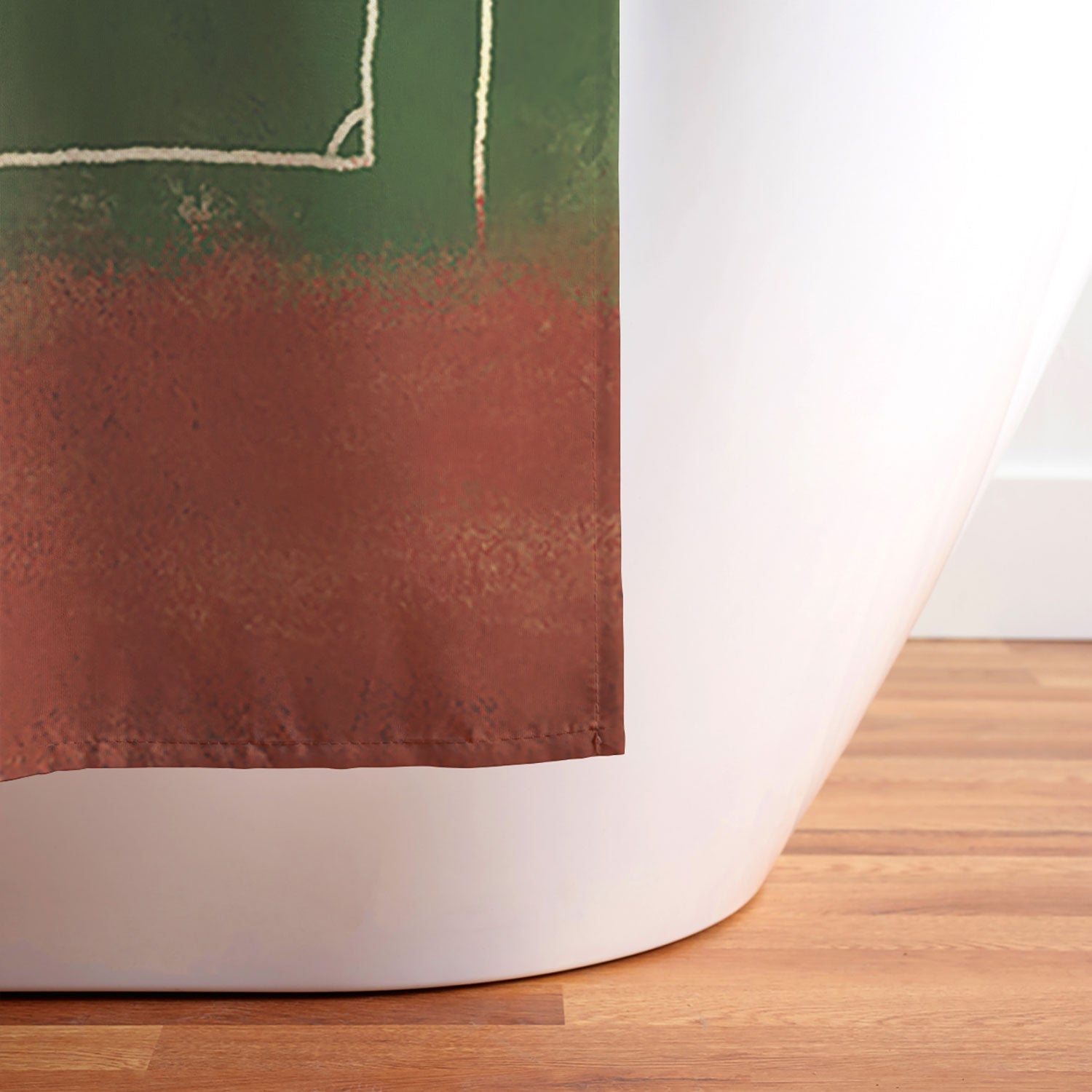 Society6 Design Studio Soccer Field Aerial Painting Shower Curtain