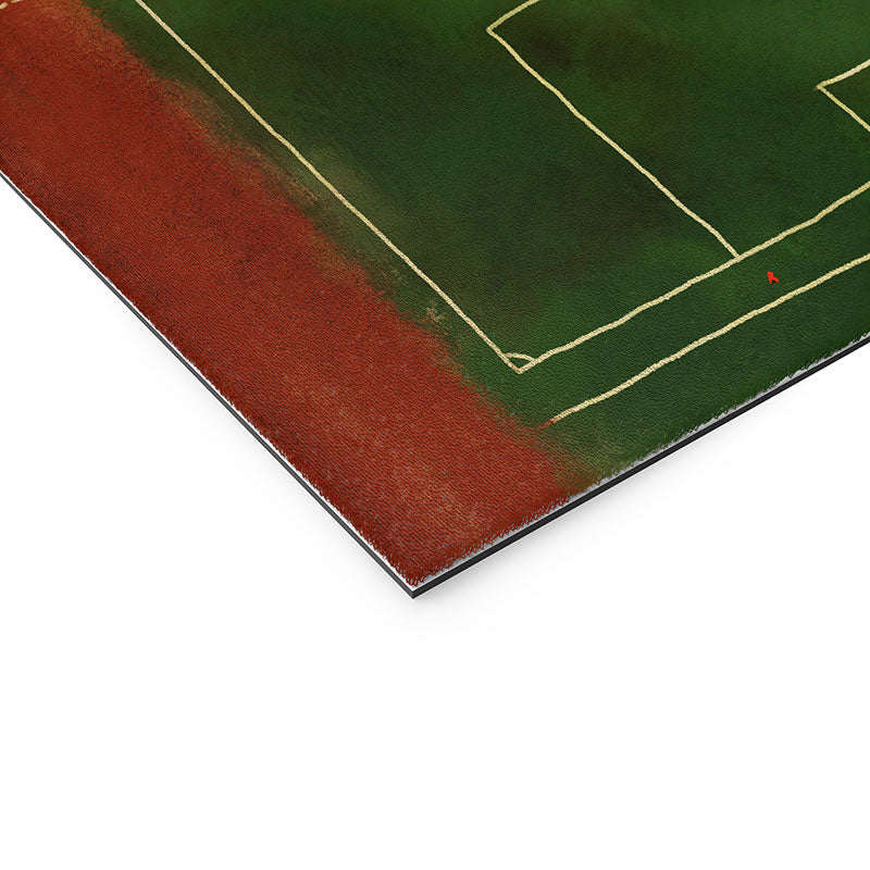 Society6 Design Studio Soccer Field Aerial Painting Welcome Mat