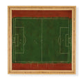 Society6 Design Studio Soccer Field Aerial Painting Framed Wall Art