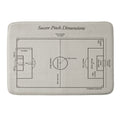 Society6 Design Studio Soccer Pitch Dimensions Memory Foam Bath Mat
