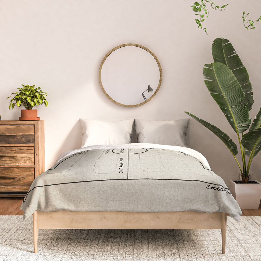 Society6 Design Studio Soccer Pitch Dimensions Comforter