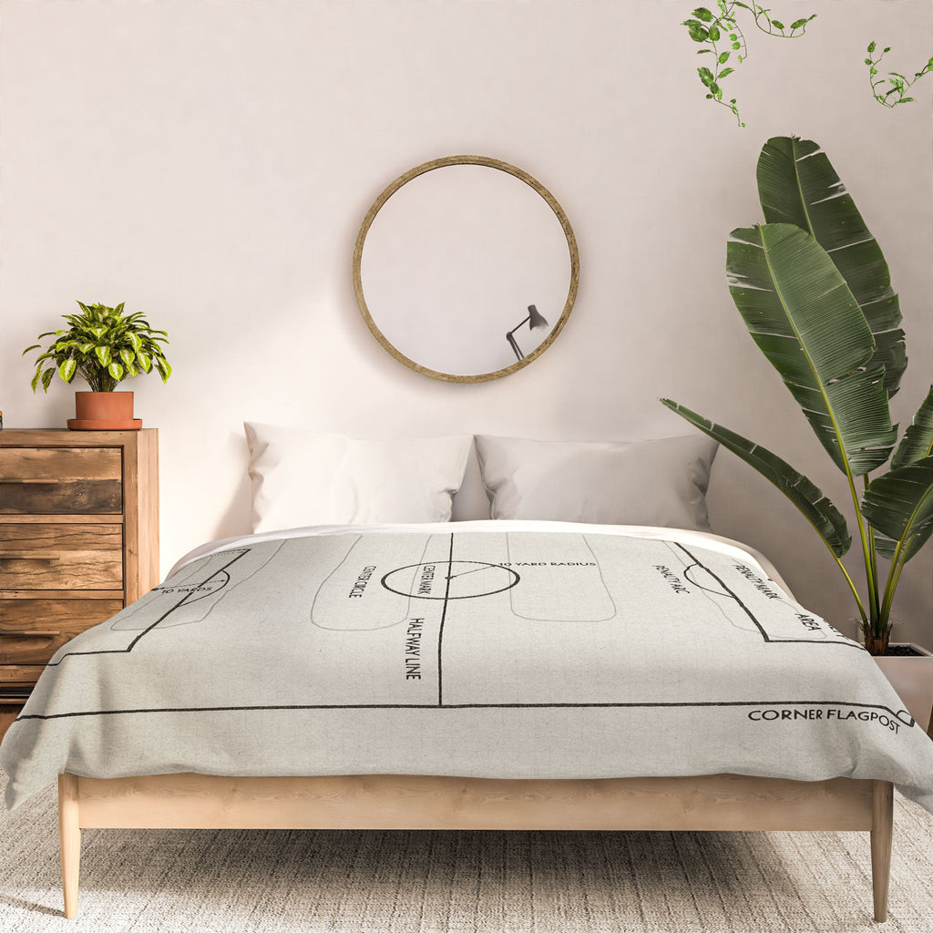 Society6 Design Studio Soccer Pitch Dimensions Comforter