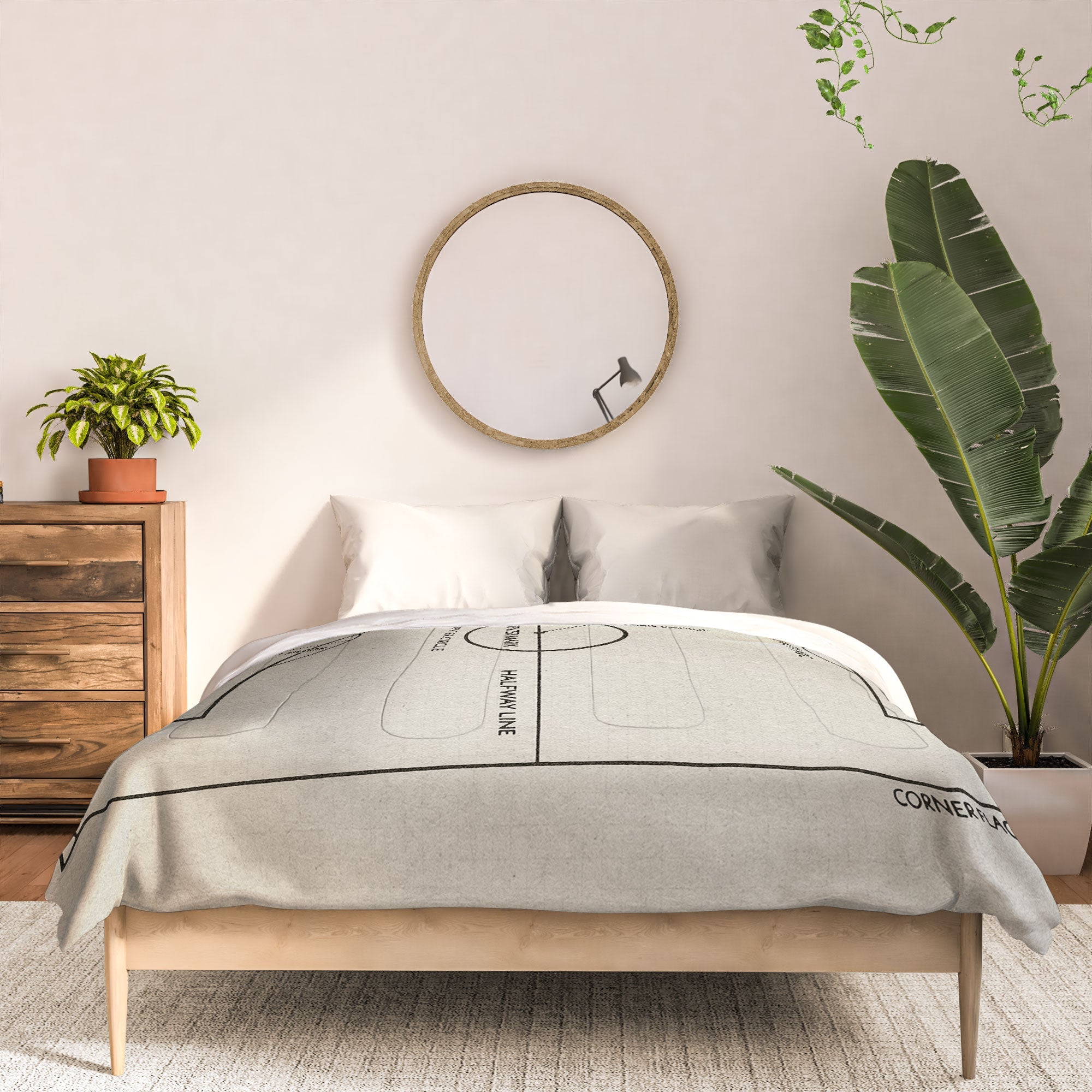 Society6 Design Studio Soccer Pitch Dimensions Comforter