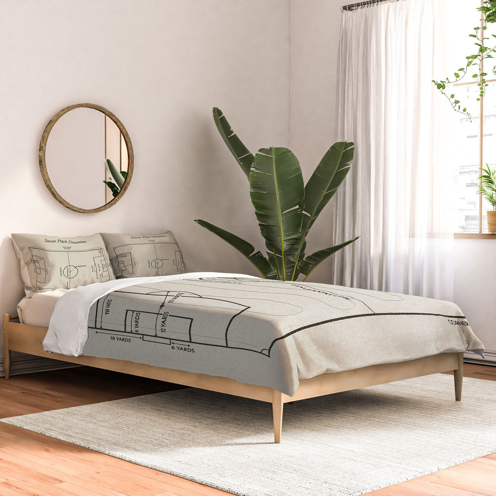 Society6 Design Studio Soccer Pitch Dimensions Comforter