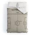 Society6 Design Studio Soccer Pitch Dimensions Comforter