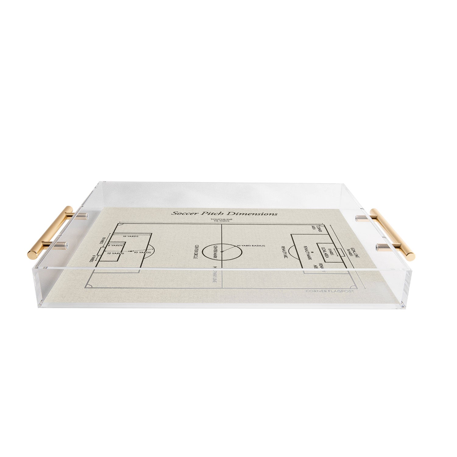 Society6 Design Studio Soccer Pitch Dimensions Acrylic Tray