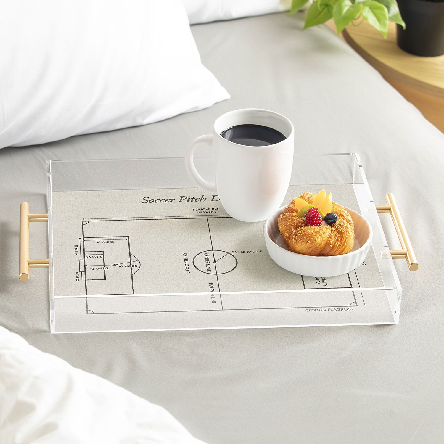 Society6 Design Studio Soccer Pitch Dimensions Acrylic Tray