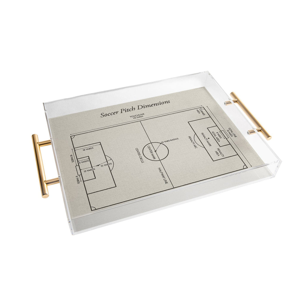 Society6 Design Studio Soccer Pitch Dimensions Acrylic Tray