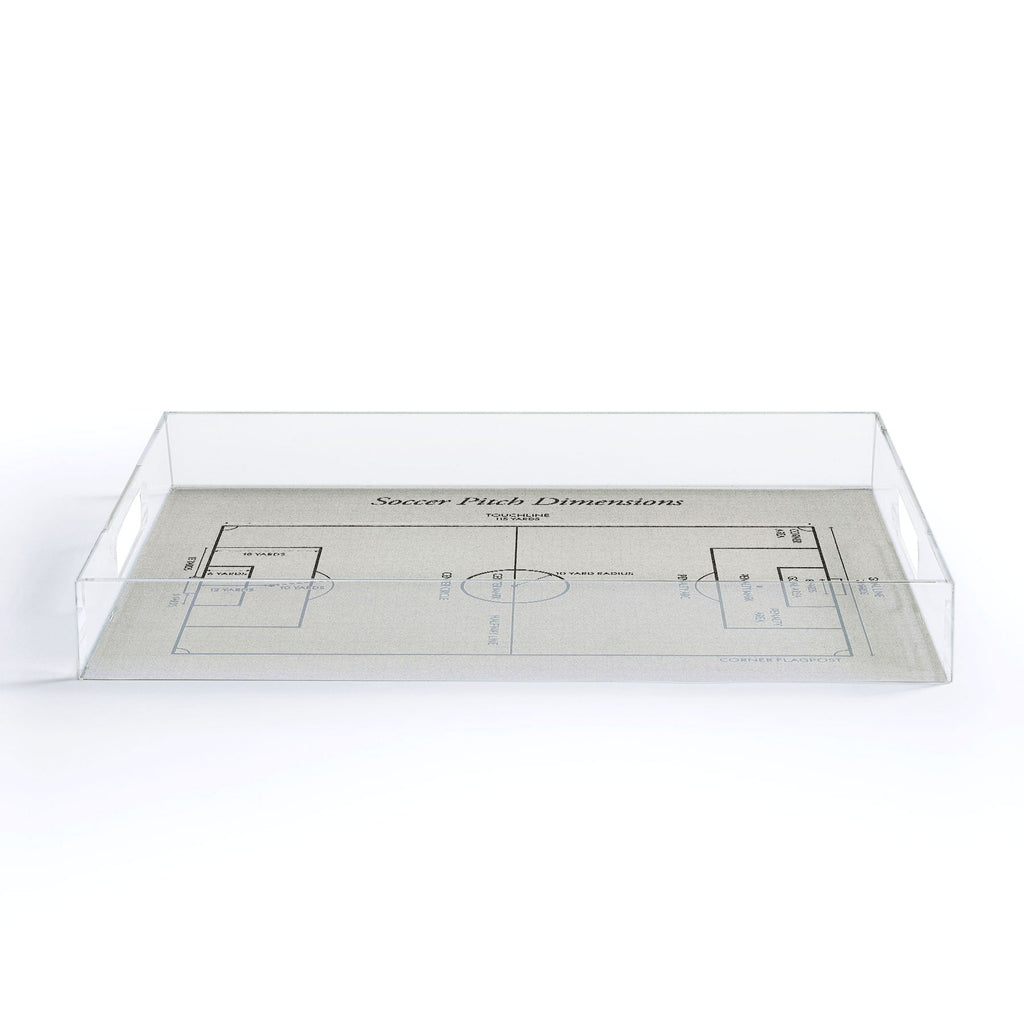 Society6 Design Studio Soccer Pitch Dimensions Acrylic Tray
