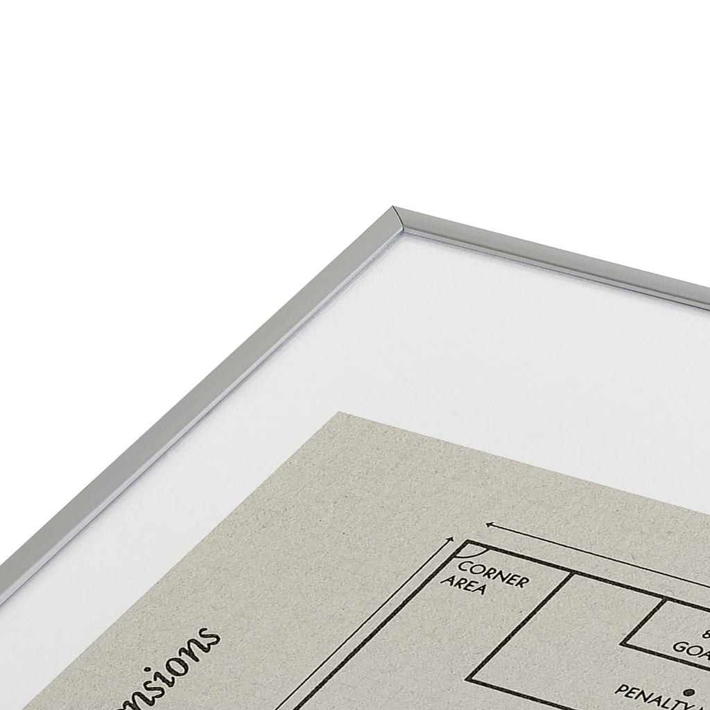 Society6 Design Studio Soccer Pitch Dimensions Metal Framed Art Print