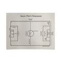 Society6 Design Studio Soccer Pitch Dimensions Poster