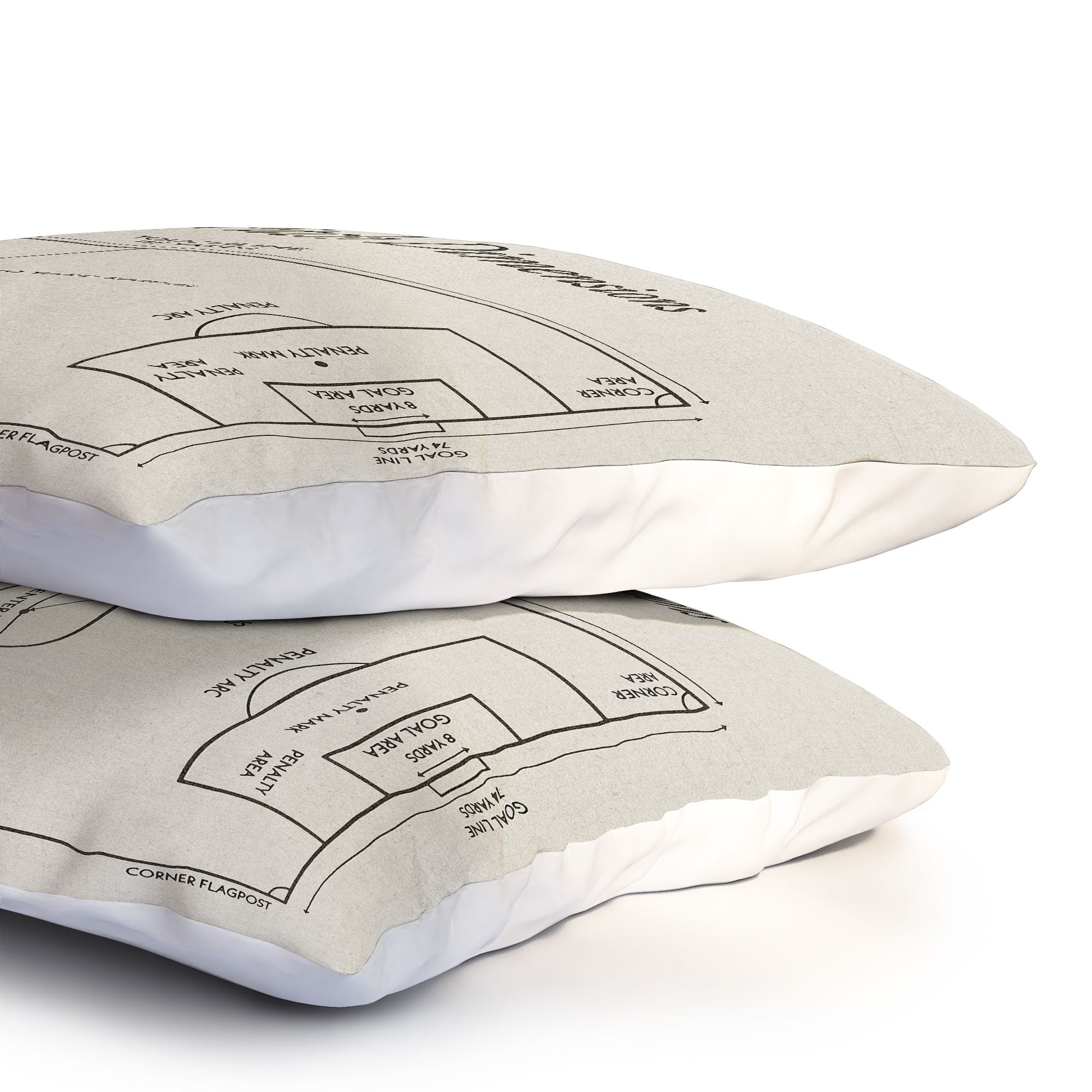Society6 Design Studio Soccer Pitch Dimensions Pillow Shams