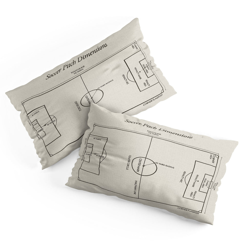 Society6 Design Studio Soccer Pitch Dimensions Pillow Shams
