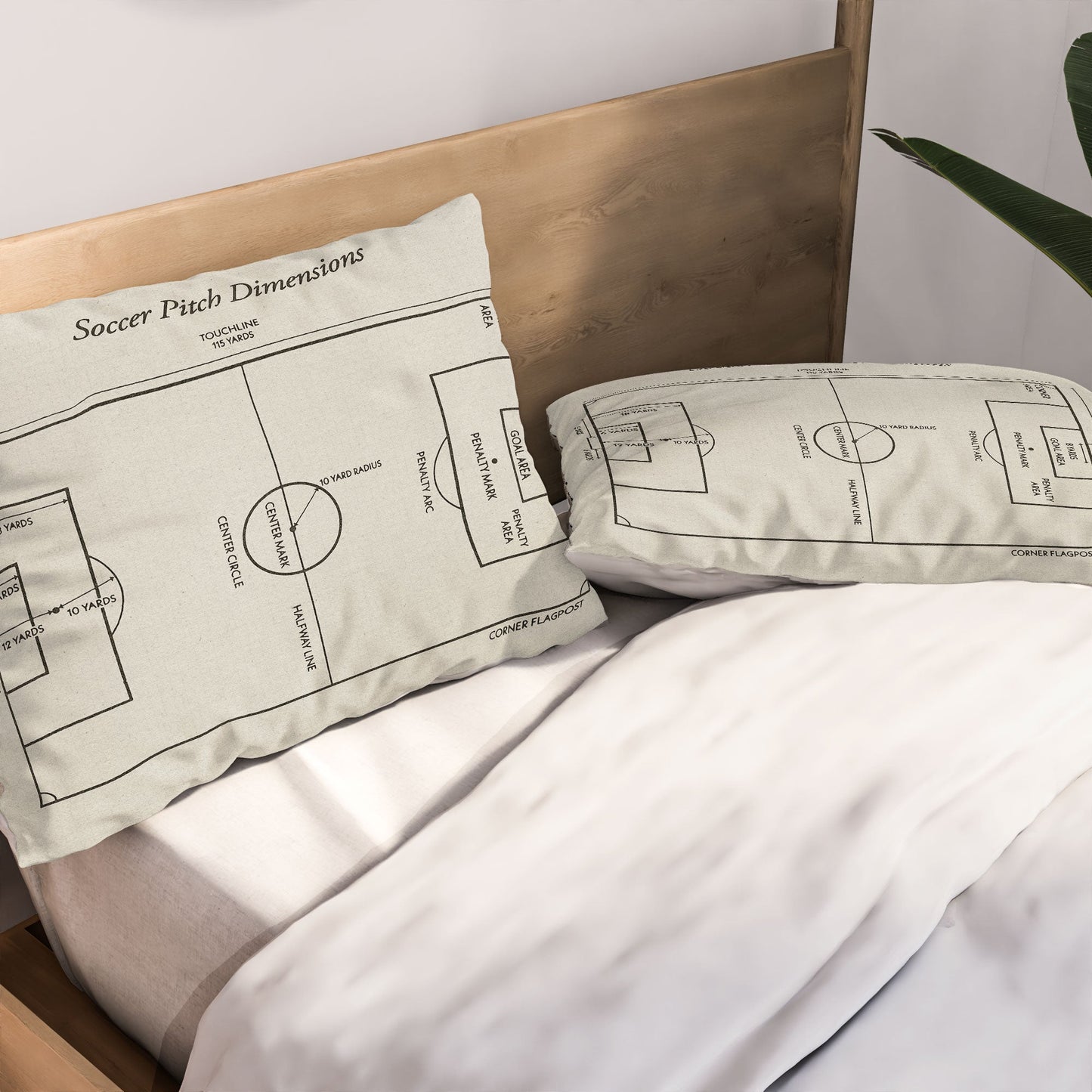 Society6 Design Studio Soccer Pitch Dimensions Pillow Shams