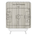 Society6 Design Studio Soccer Pitch Dimensions Shower Curtain