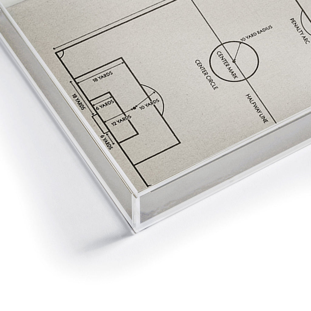 Society6 Design Studio Soccer Pitch Dimensions Acrylic Tray