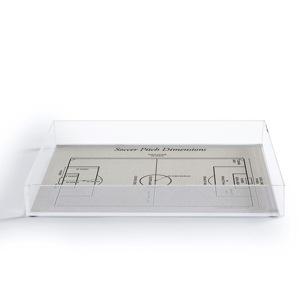 Society6 Design Studio Soccer Pitch Dimensions Acrylic Tray