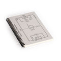Society6 Design Studio Soccer Pitch Dimensions Spiral Notebook