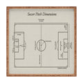 Society6 Design Studio Soccer Pitch Dimensions Square Tray