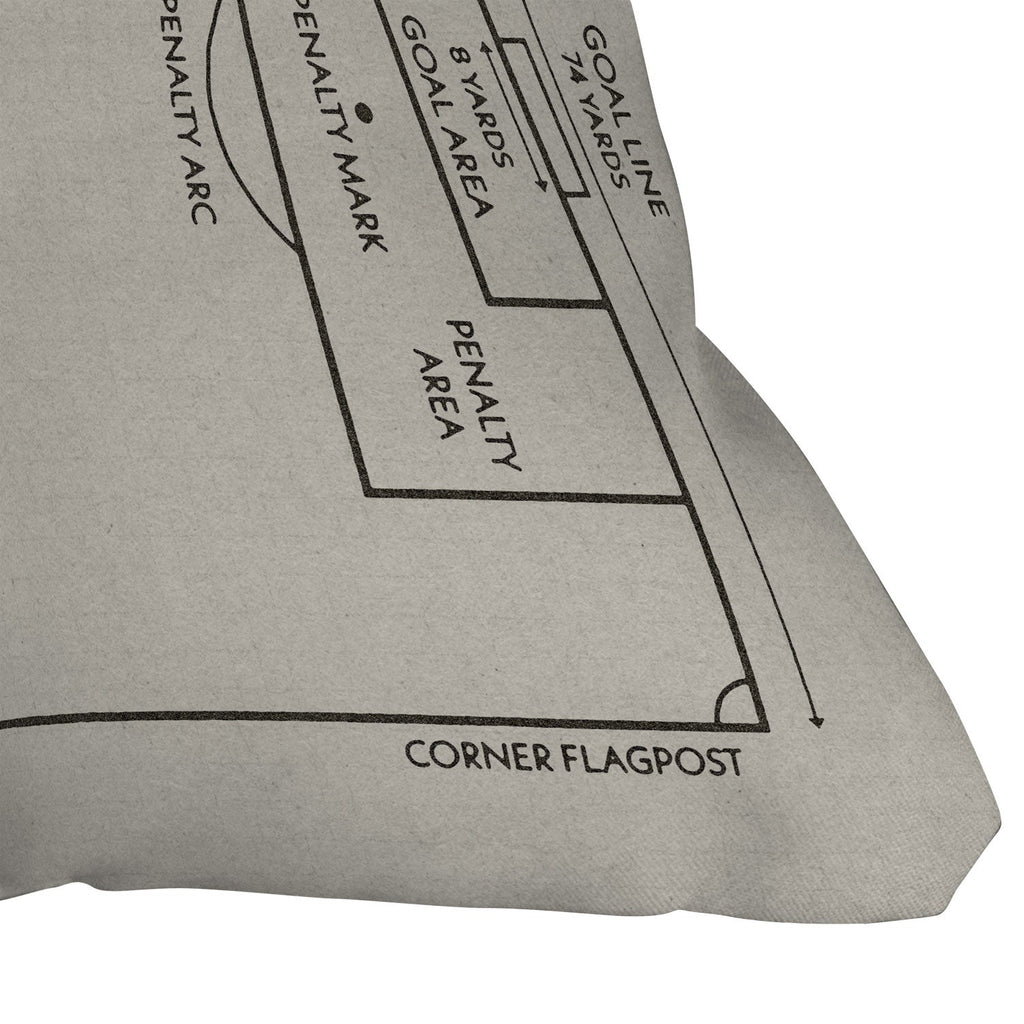 Society6 Design Studio Soccer Pitch Dimensions Outdoor Throw Pillow