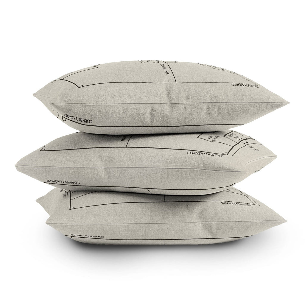 Society6 Design Studio Soccer Pitch Dimensions Outdoor Throw Pillow