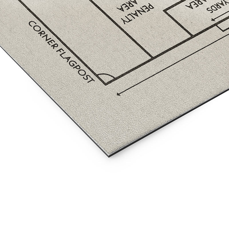 Society6 Design Studio Soccer Pitch Dimensions Welcome Mat