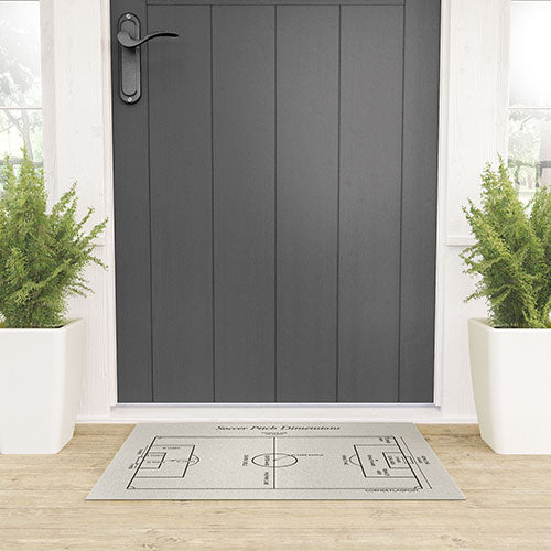 Society6 Design Studio Soccer Pitch Dimensions Welcome Mat