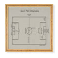 Society6 Design Studio Soccer Pitch Dimensions Framed Wall Art