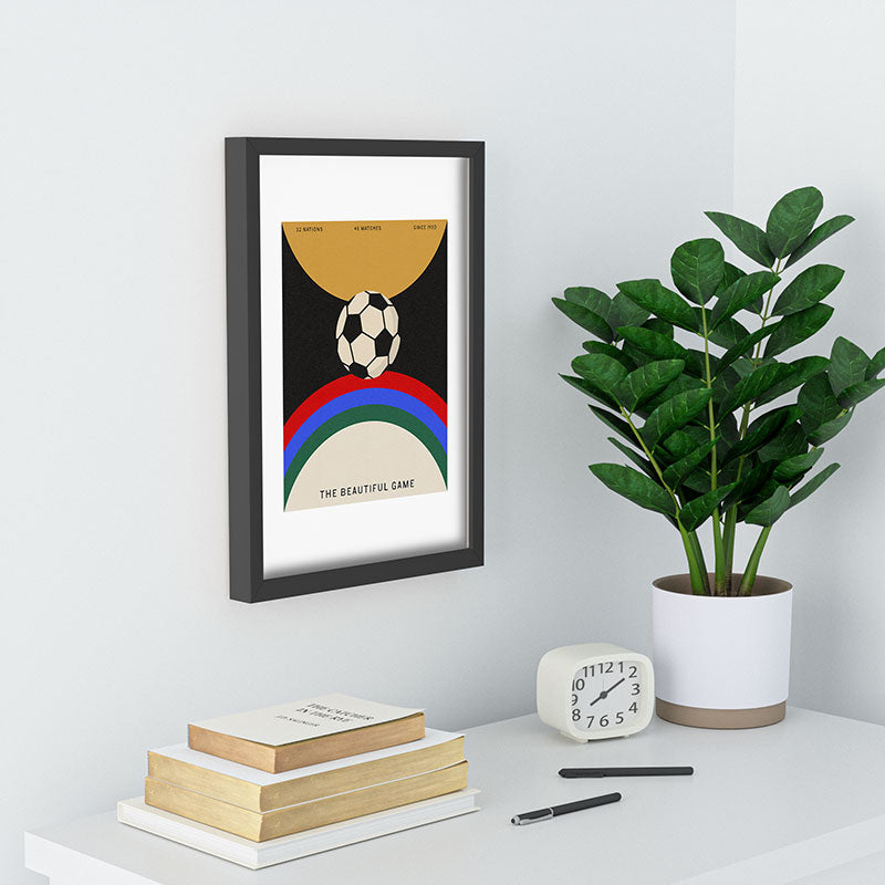 Society6 Design Studio The Beautiful Game Recessed Framing Rectangle