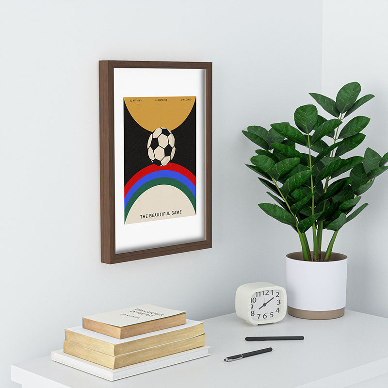 Society6 Design Studio The Beautiful Game Recessed Framing Rectangle