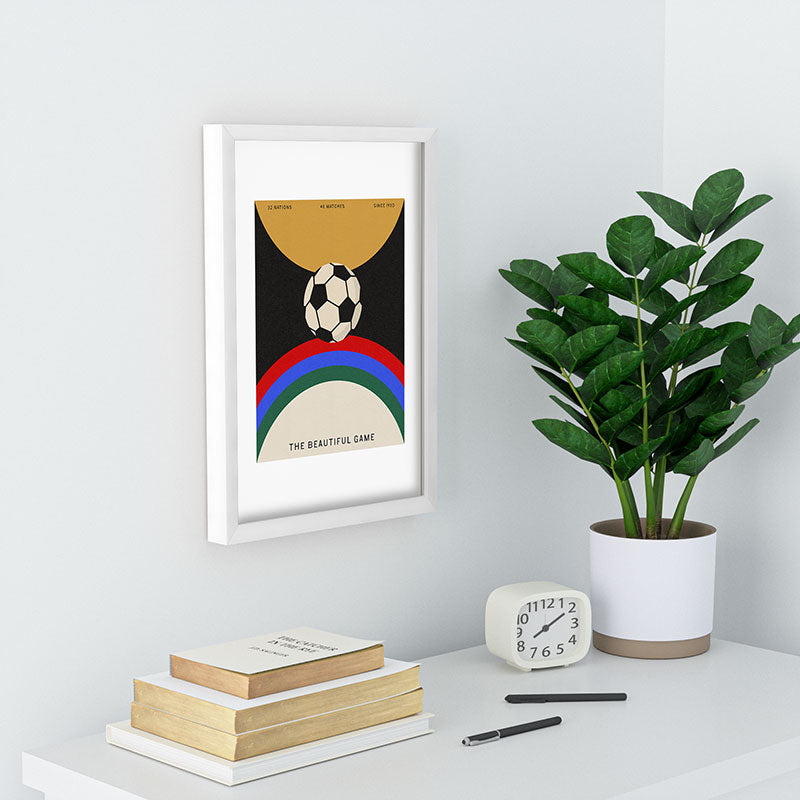 Society6 Design Studio The Beautiful Game Recessed Framing Rectangle