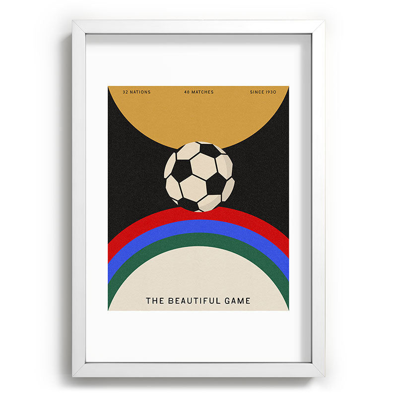 Society6 Design Studio The Beautiful Game Recessed Framing Rectangle