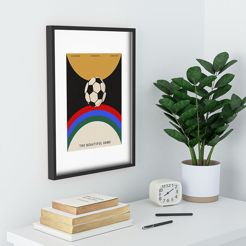 Society6 Design Studio The Beautiful Game Recessed Framing Rectangle