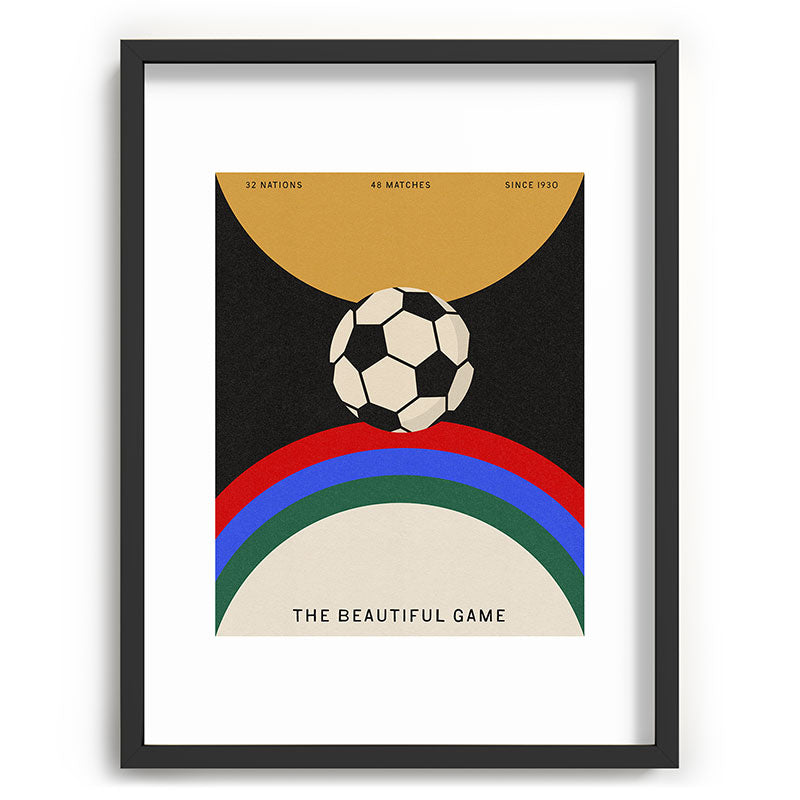 Society6 Design Studio The Beautiful Game Recessed Framing Rectangle