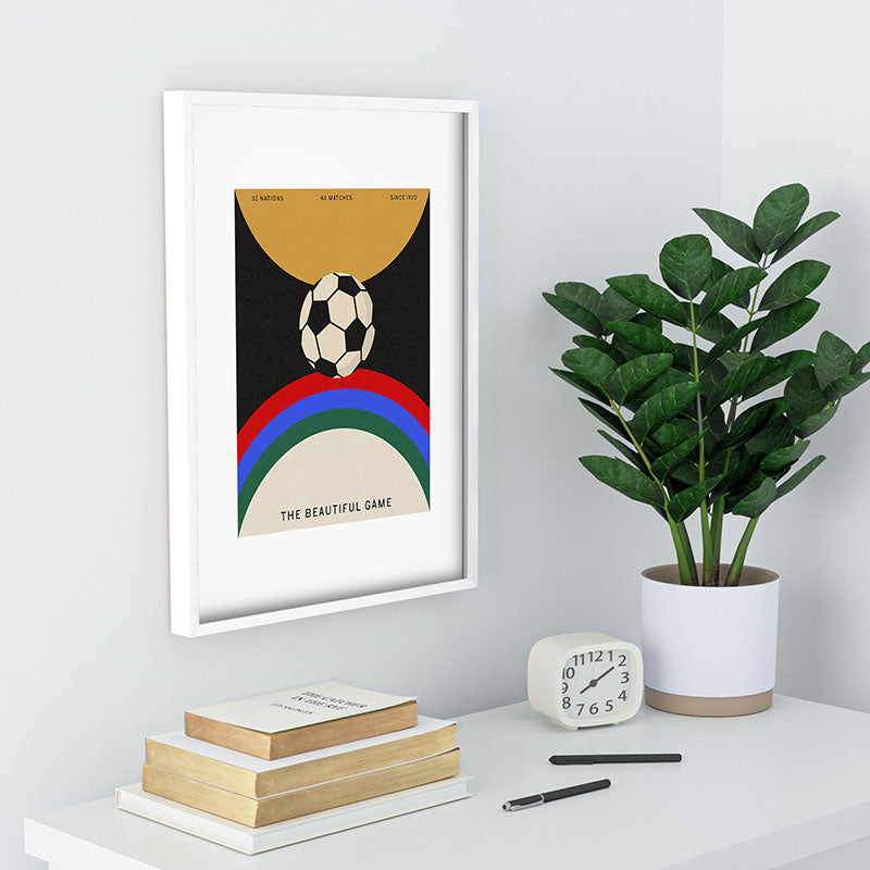 Society6 Design Studio The Beautiful Game Recessed Framing Rectangle