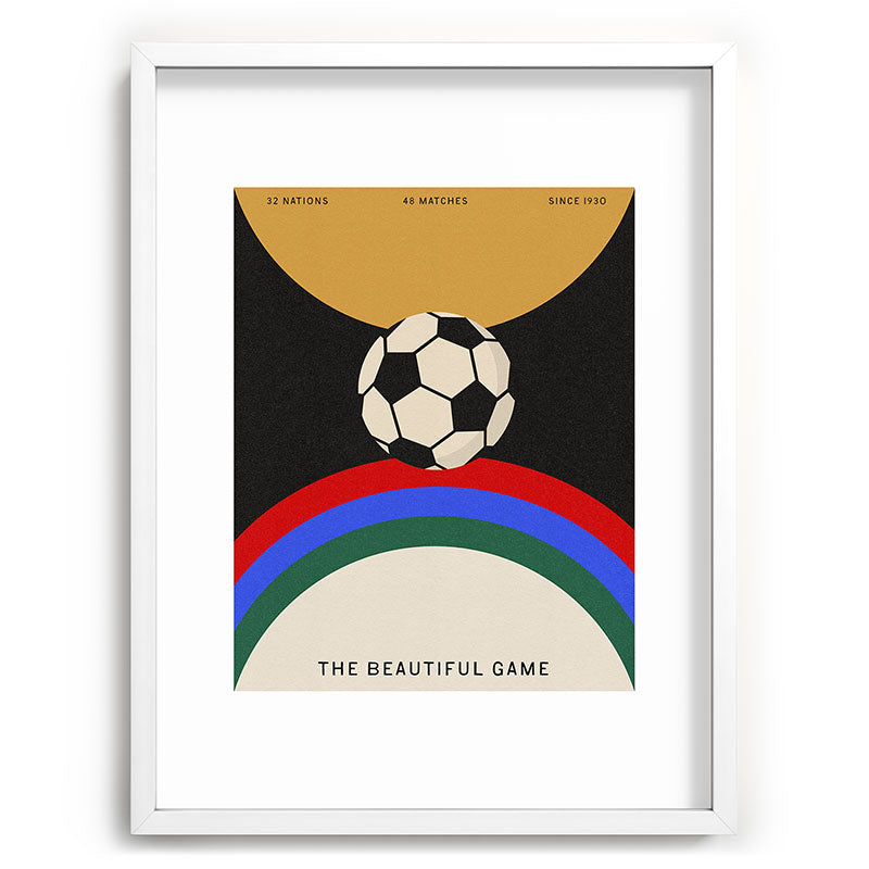 Society6 Design Studio The Beautiful Game Recessed Framing Rectangle