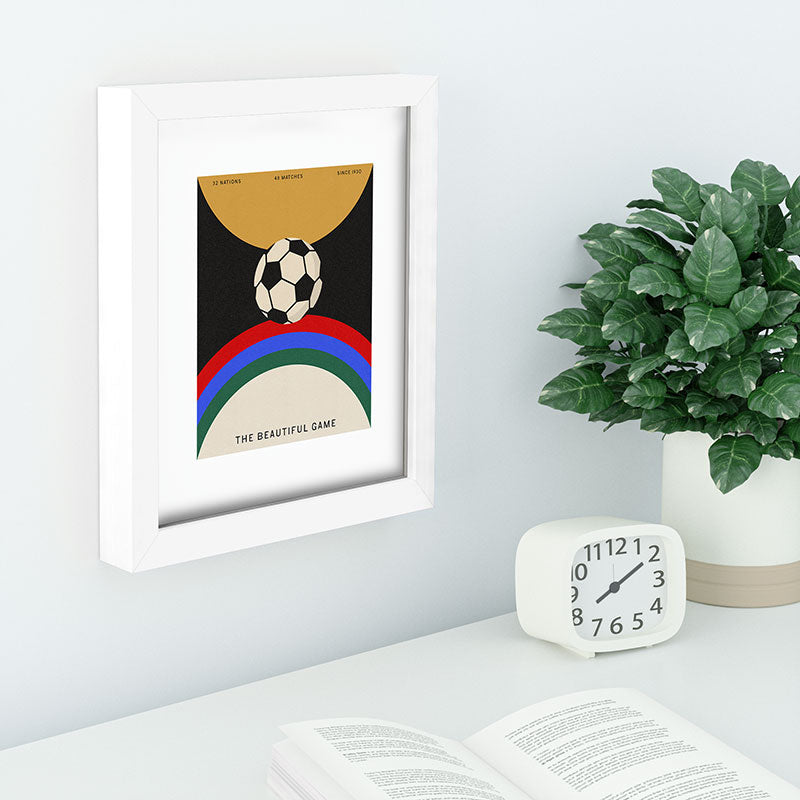 Society6 Design Studio The Beautiful Game Recessed Framing Rectangle