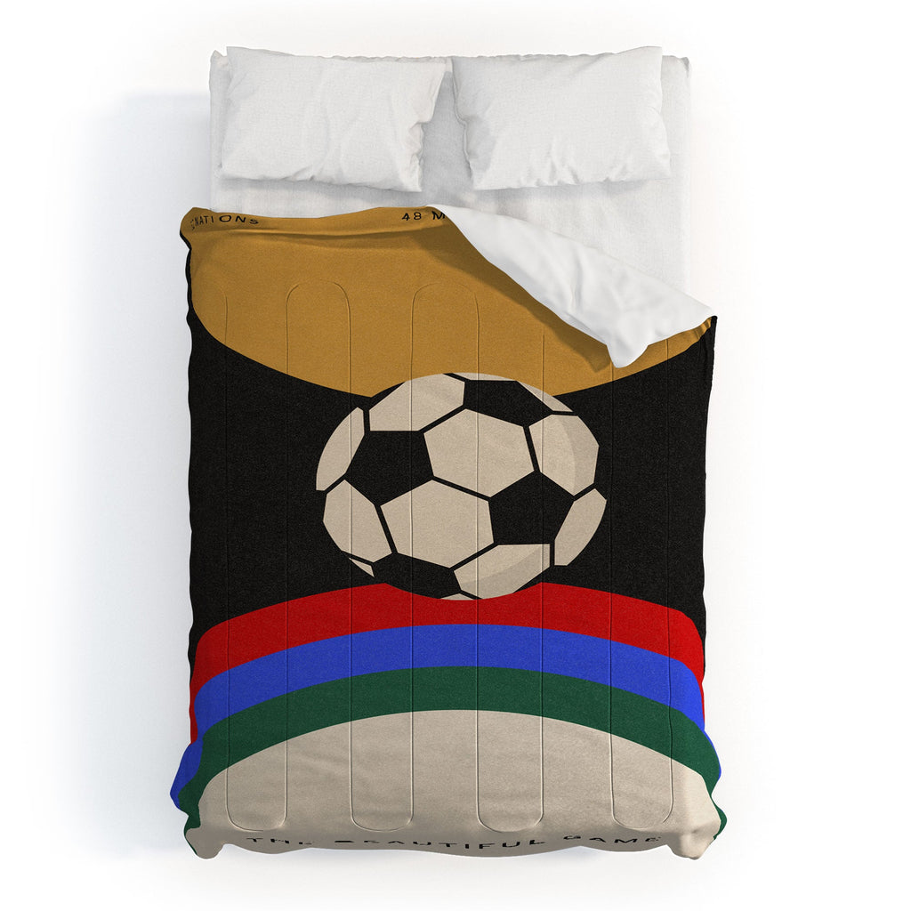 Society6 Design Studio The Beautiful Game Comforter