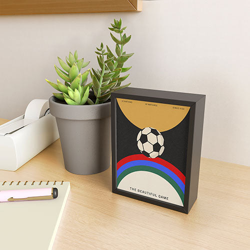 Society6 Design Studio The Beautiful Game Framed Mini Art Print