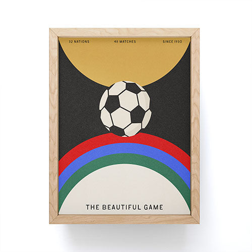 Society6 Design Studio The Beautiful Game Framed Mini Art Print