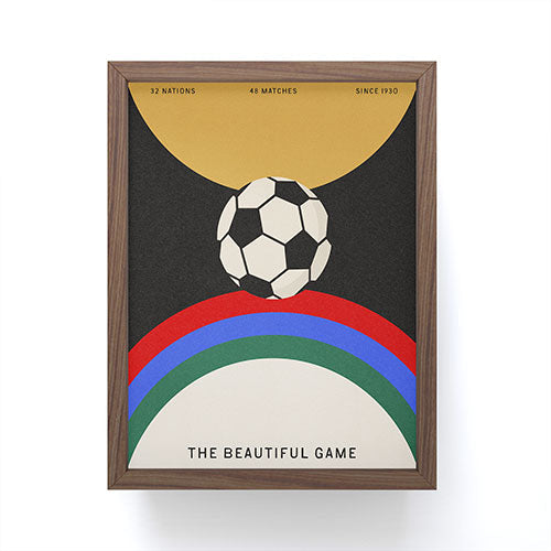 Society6 Design Studio The Beautiful Game Framed Mini Art Print