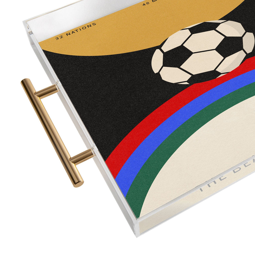 Society6 Design Studio The Beautiful Game Acrylic Tray